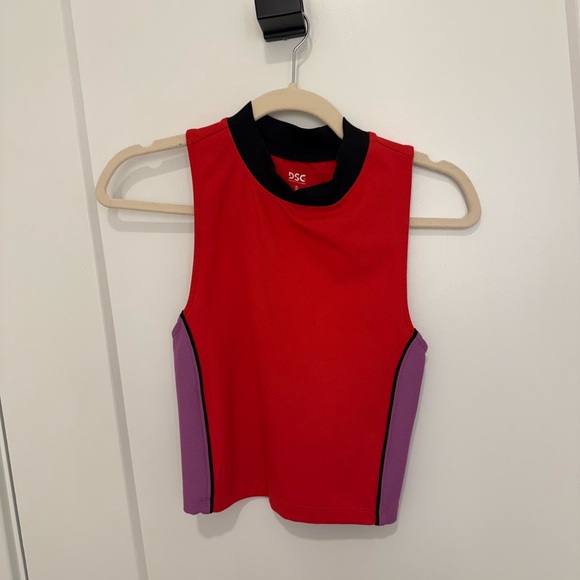 Red and Purple Sleeveless Top - Picture 1 of 3